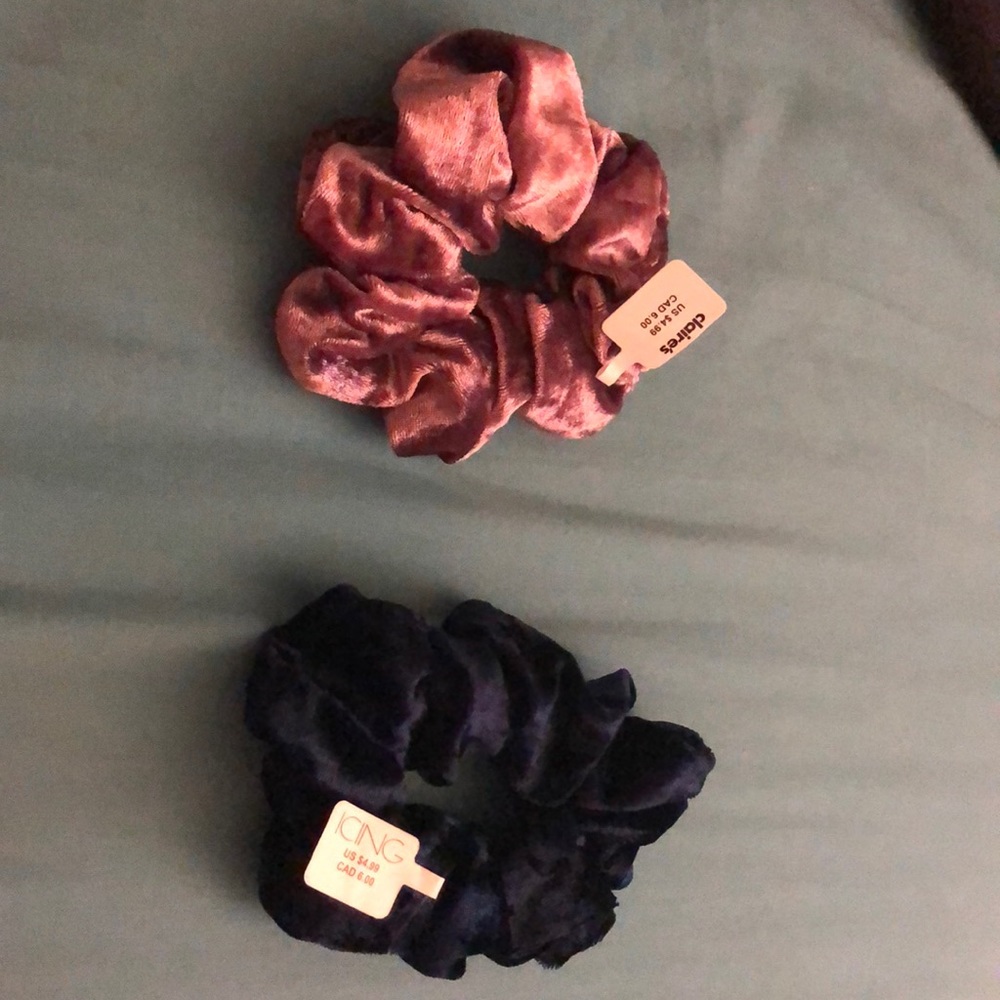 Velvet scrunchies